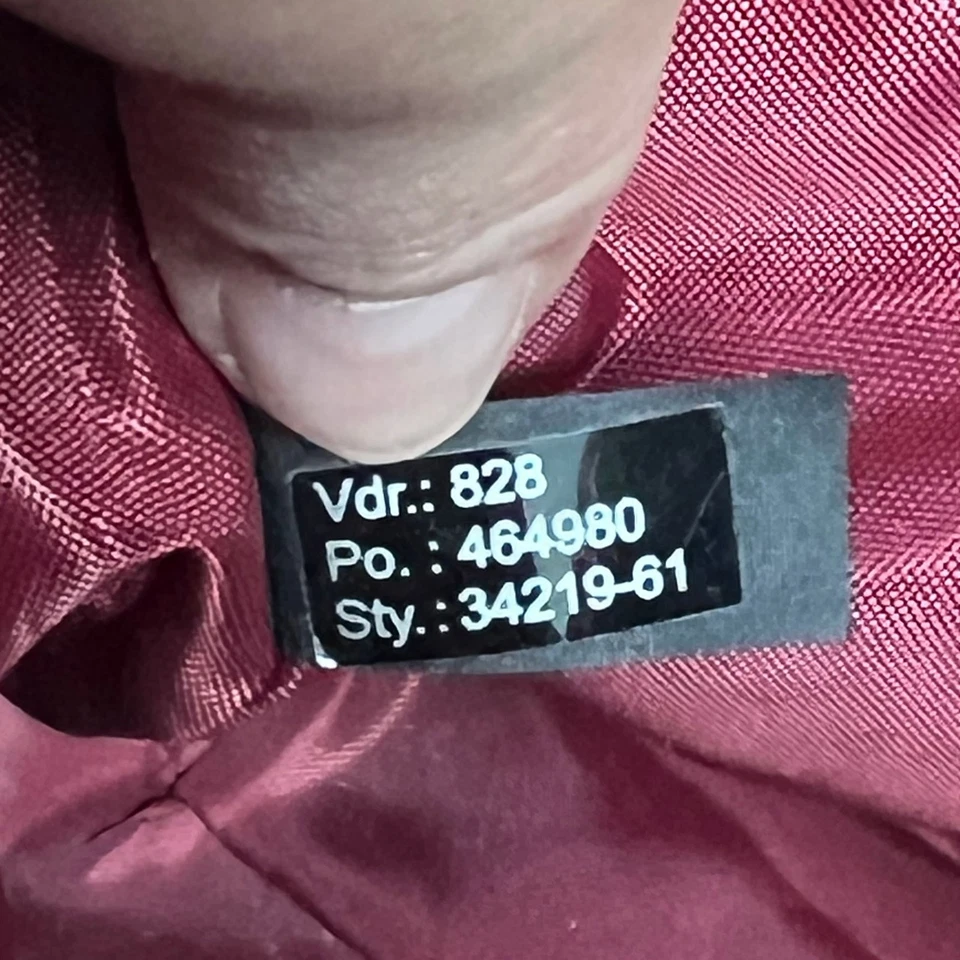 Bolso de Mano Wilson Cuero Rojo Tejido Cuero Italiano Usado en Excelente Condición  Foto 4 de 4