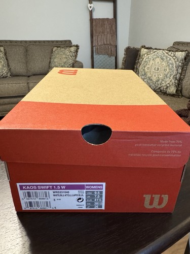 Wilson Donna Kaos Swift 1.5 Taglia 9.5 Bianco/Tropical Peach Nuovo Con Scatola! Vedi Desc - Foto 11 di 11
