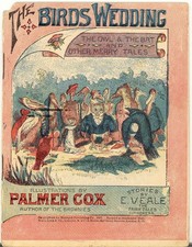 1897 SHOE POLISH ADV BOOKLET THE BIRDS WEDDING PALMER COX BROWNIES ILLUSTRATOR 1897 SHOE POLISH ADV BOOKLET THE BIRDS WEDDING PALMER COX BROWNIES ILLUSTRATOR