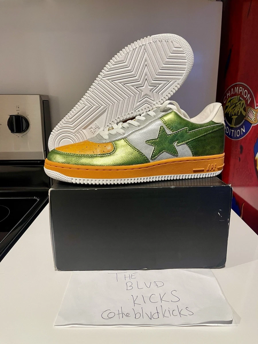 A Bathing Ape Bapesta FS-001 Low Gray Orange for sale | eBay