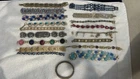 18  Vintage Bracelets Costume Jewelry Some Signed