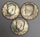 Kennedy Silver Half Dollars 3 Different Date