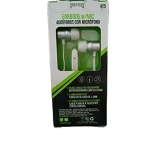 PUGG 425 Earbuds W/Mic White