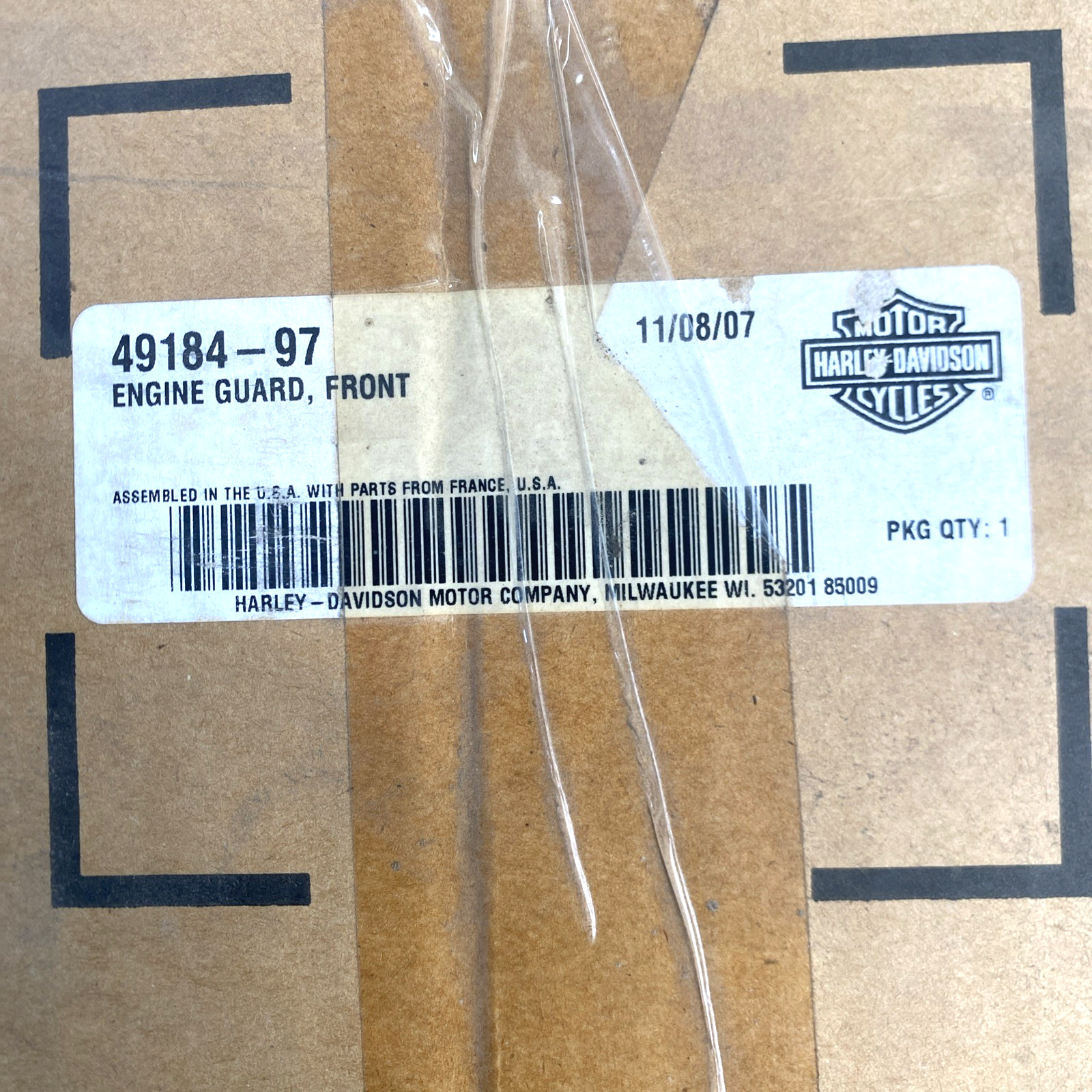 oem Harley 49184-97 Chrome Engine Guard Highway Cage Crash Bar 97-08 Touring