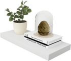 Simons Floating Wall Shelf Ledge Shelves, 18-Inch, White