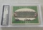 1961 TOPP Alan Alda 37 Authentic PSA DNA Detroit Lions Card Signed