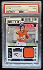 2024 Panini Contenders Bo Nix Rookie Ticket Jersey RC #RTS-BNX Broncos PSA 9