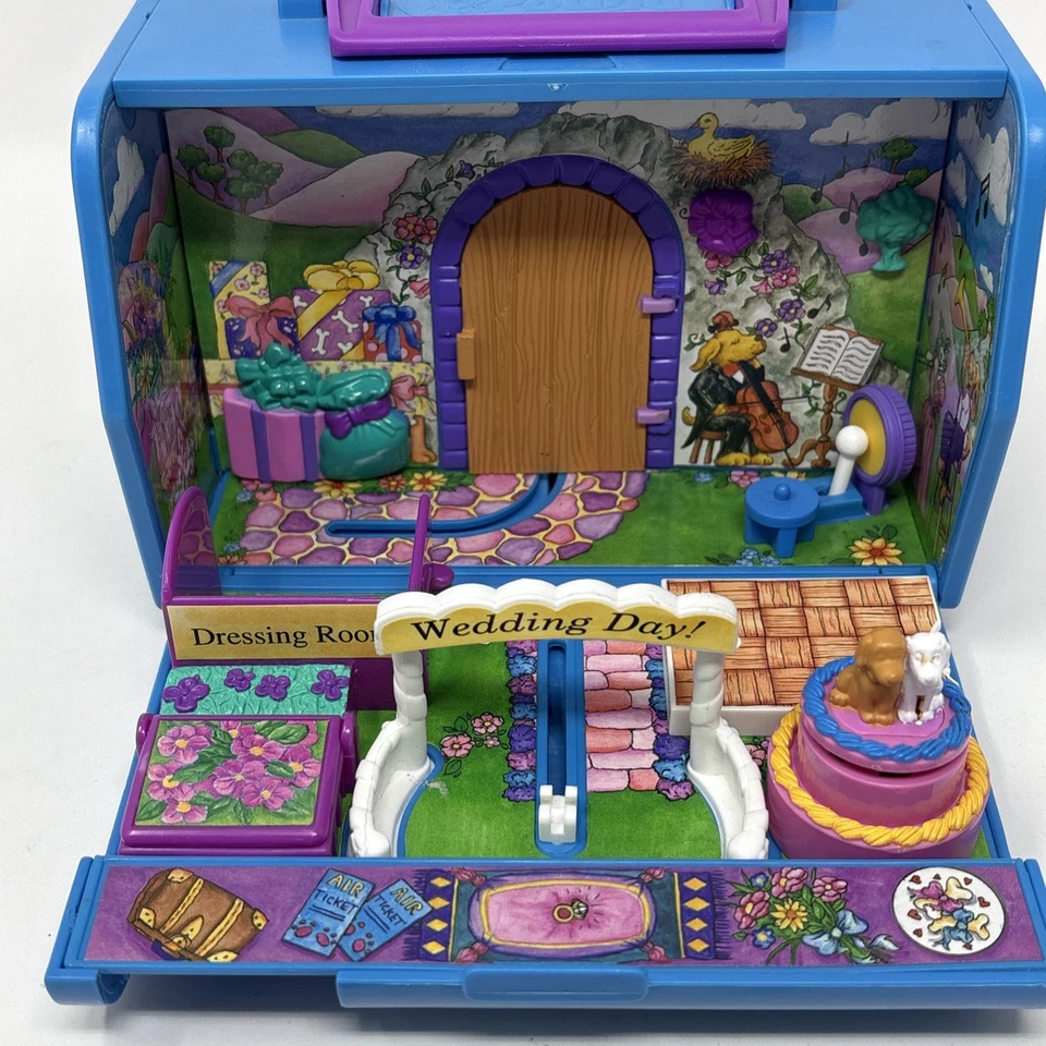 Винтажный свадебный игровой набор 1995 Pound Puppies & Purries для медового месяца Париж - Изображение 4 из 4