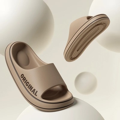 Damen Hausschuhe Slides rutschfest weich sommerlich Streetstyle