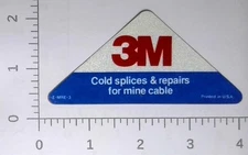 Vintage 3M Company Mine Cable Cold Splice Coal Mining Sticker Decal