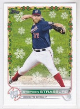 2022 Topps Holiday Baseball Stephen Strasburg #HW54