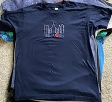 Vtg 70s 80s New York City Big Apple T Shirt Screen Stars Single Stitch Embroider