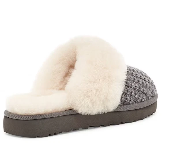 EXCLUSIVE OFFER UGG Cozy Knit Slippers - Charcoal, Medium - Image 3 of 4