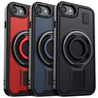 For iPhone SE 3rd 2nd 2022 6 6s 7 8 Phone Case Ring Stand Heavy Duty Shockproof