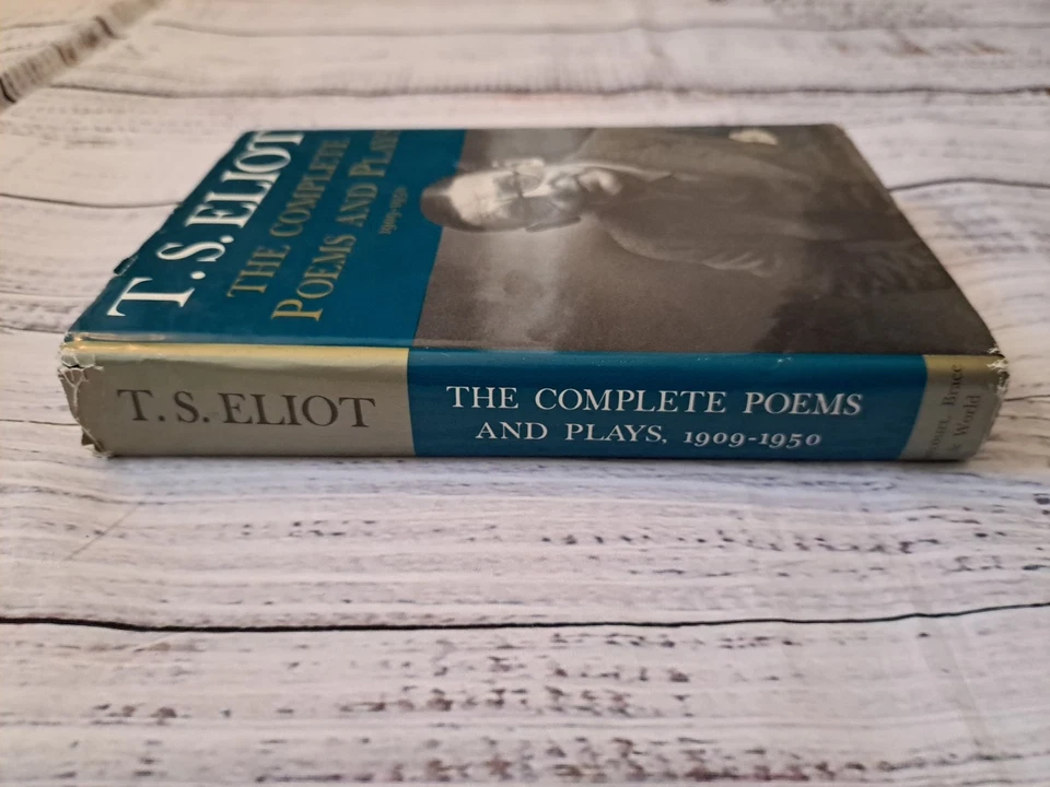 the complete poems and plays 1909-1950 book, by t. s. eliot, 1971 Hardcover Foto 3 de 4