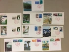 Ten Japan National Parks fdc with two stamps.Four are w/Same st diff pictures