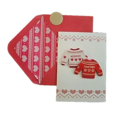 Papyrus Romantic Christmas Card 3D Sweaters 