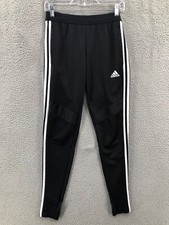 Adidas Joggers Jogging Pants Sweatpants Women's XS Aeroready Striped Black 8143