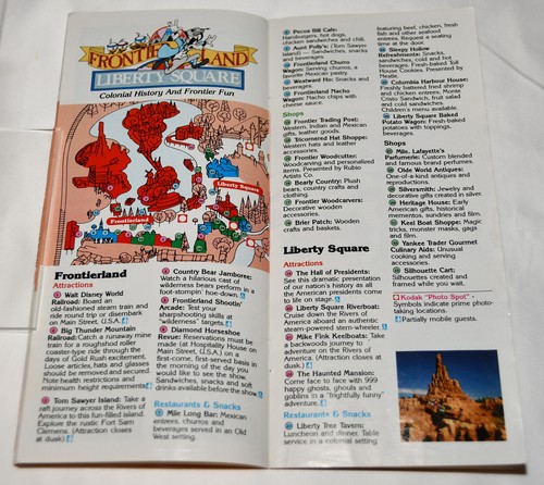 1986 Magic Kingdom Guide MAP 15th Anniversary Tropical Serenade Star Jets Skyway - Picture 11 of 21