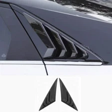 Glossy Black Side Vent Window Scoop Louver Quarter For Hyundai Elantra 2021-23