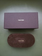 Tom Ford Eyeglasses Sunglasses Case, Box, Cleaning Cloth. Brown New Authentic