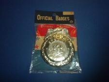 OFFICIAL BADGE SPECIAL POLICE sealed dime store toy vintage 1960's JAPAN round