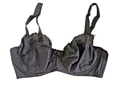 Jolinesse UK 42C schwarz Bügel Teilspitze Selbststreifen Vollschale Stütz BH