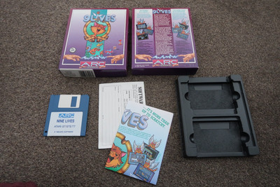 9 Lives By ARC ~ Original verpacktes Atari ST Spiel sehr guter Zustand