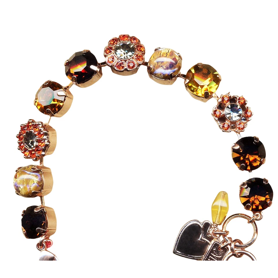 Mariana 手镯 Sassy Iridescent 黄玉、琥珀、大理石石和烟熏黄玉... — 第 2/3 张图片