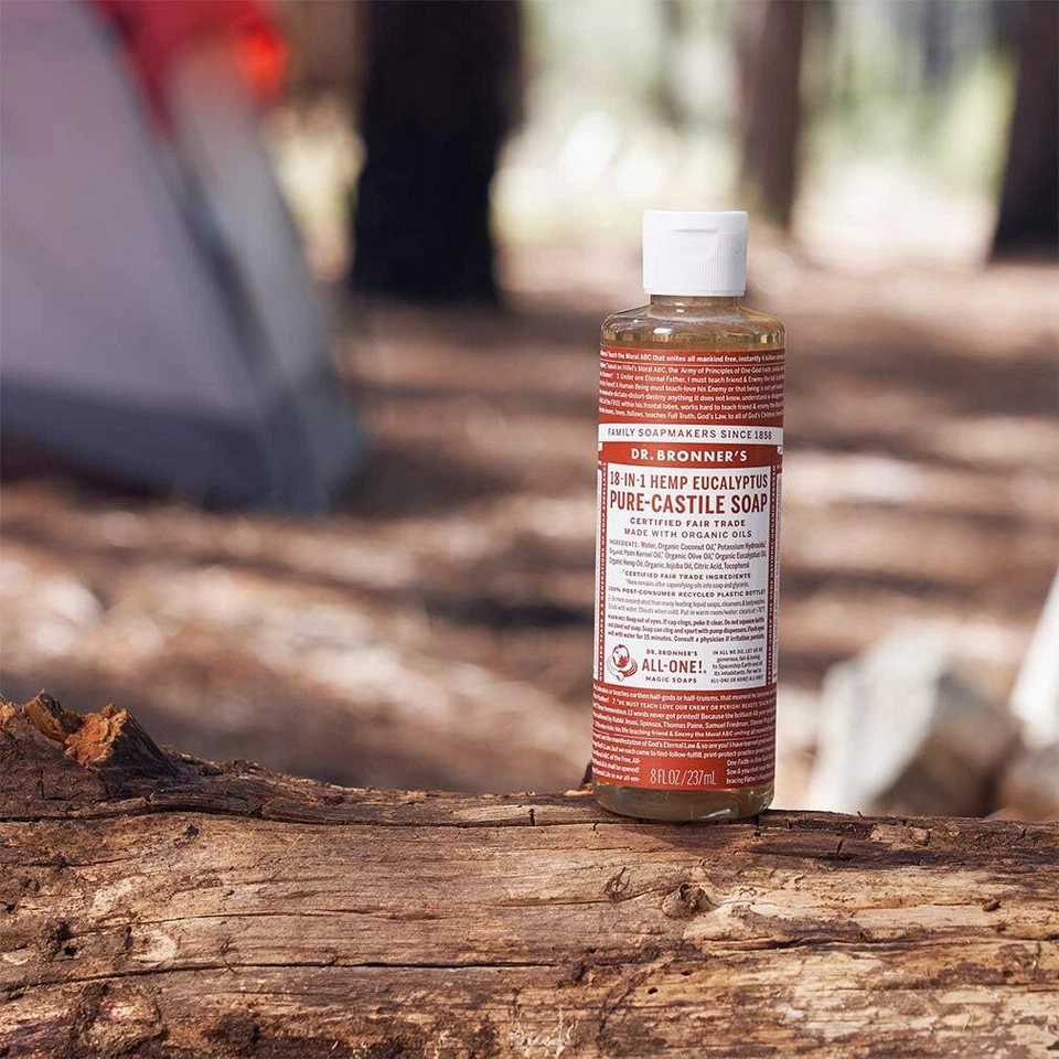 Dr. Bronner's Pure-Castile мыло жидкость (конопля 18 в 1) эвкалипт 473 мл - Изображение 2 из 3