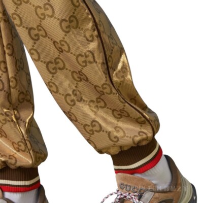 Authentic Men's Gucci GG Supreme Technical Jersey Jogging Track