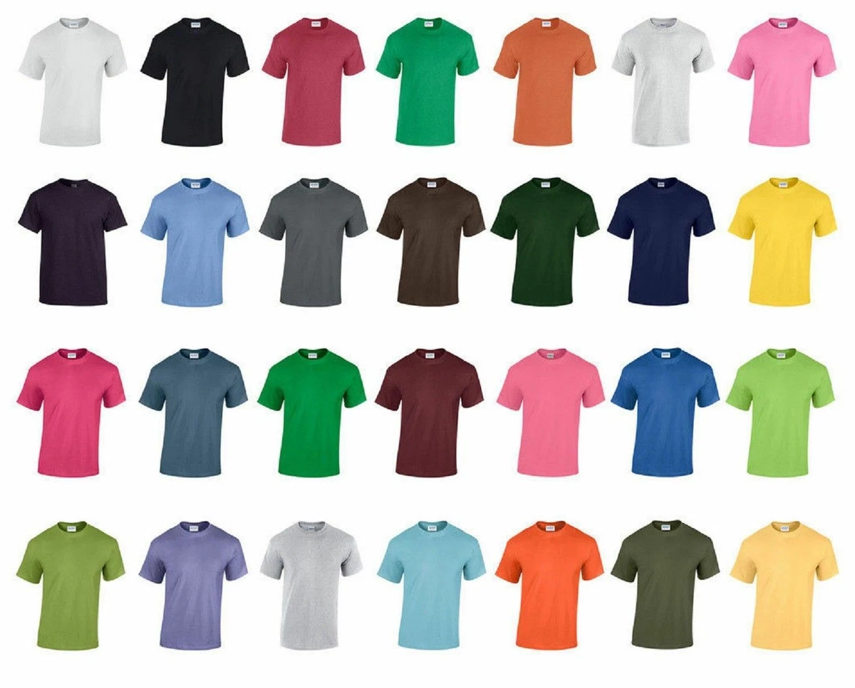 FRUIT OF THE LOOM 5 PACK PLAIN RANDOM MIXED COLOURS TEE BARGAIN | eBay