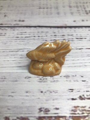 Wade Whimsies Orange Goldfish Fish Miniature Figurine Red Rose Tea England