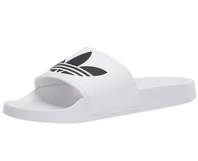 adidas black & white adilette lite sandals