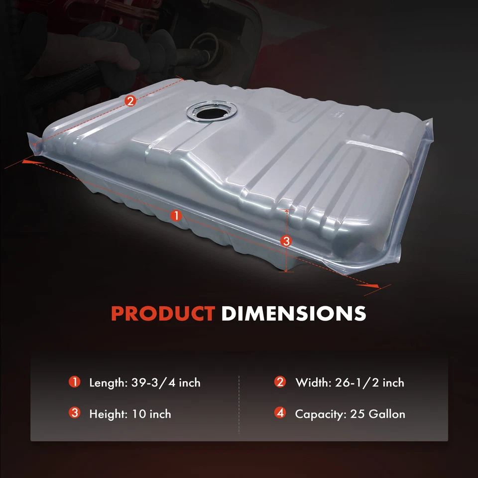 25 Gallons Fuel Tank w/o Filler Neck for Pontiac Grand Prix 1973 1974 1975-1977 - Image 4 of 4