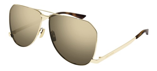SAINT LAURENT SLM137 AMELIA 002 Gold/Leopard Havana/Brown 55  display picture 1