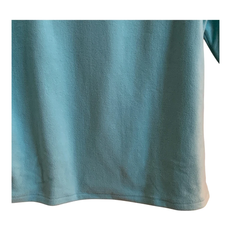 Pijama feminino Gilligan O'Malley tamanho grande veludo azul pelúcia floco de neve 2 peças PJs - Imagem 4 de 4