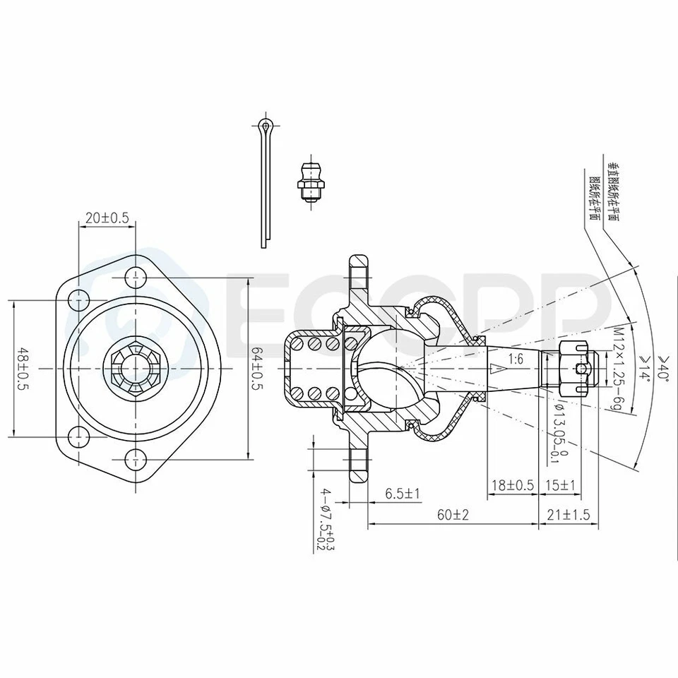 14pcs Complete Front Suspension Kit For 78-87 Chevrolet Pontiac Oldsmobile Buick - Image 3 of 4