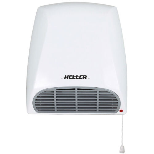 Heller Heater Wall Bathroom Electric Fan Heating Pull Cord Switch Wall Mounted - Photo 1 sur 3