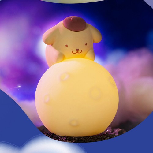 Kuromi Melody Cinnamoroll Pom Pom Purin Lamp Night Light Moon Cartoon Decor Led - Picture 9 of 13