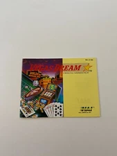 VEGAS DREAM Instruction Manual No Game NES Nintendo