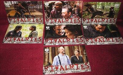 Topps The Walking Dead Season 8 Part 1 Rivalries 7 Card Chase Insert Set
