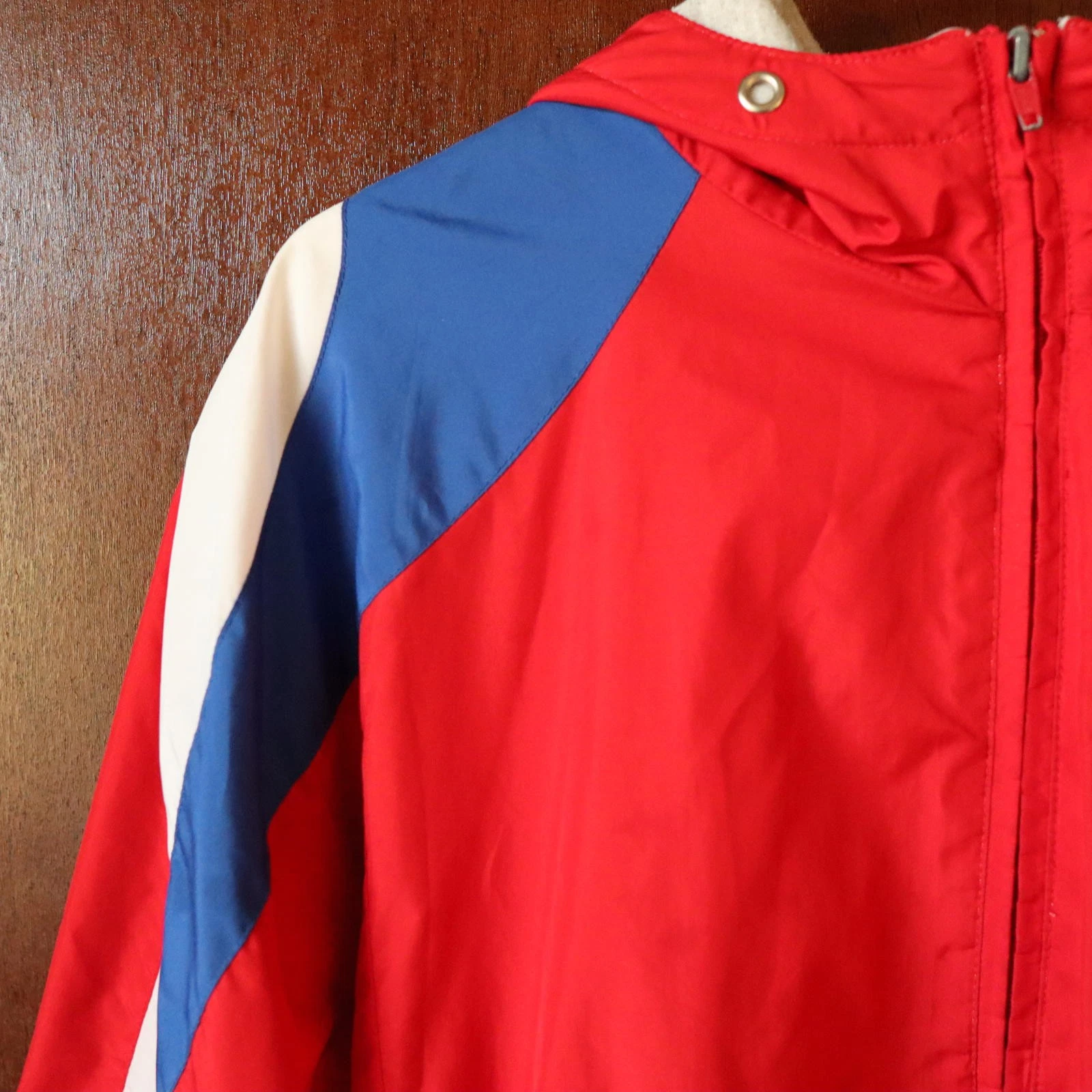 JIT Sport Plus Vintage Hooded Red Fleece Lined Jacket XXL 1X