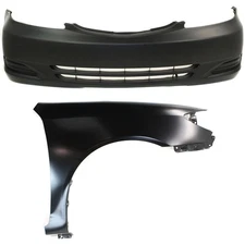 52119AA904, 53801AA020 CAPA Set of 2 Bumper Covers Fascias Front for Camry Pair