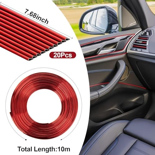 Car Air Conditioner Decoration Strip - Air Vent Outlet Trim Decoration 20PCS