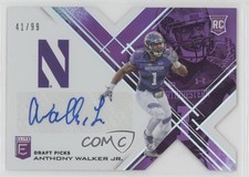 2017 Elite Draft Picks Status Purple Die-Cut 41/99 Anthony Walker Jr Auto 9mc