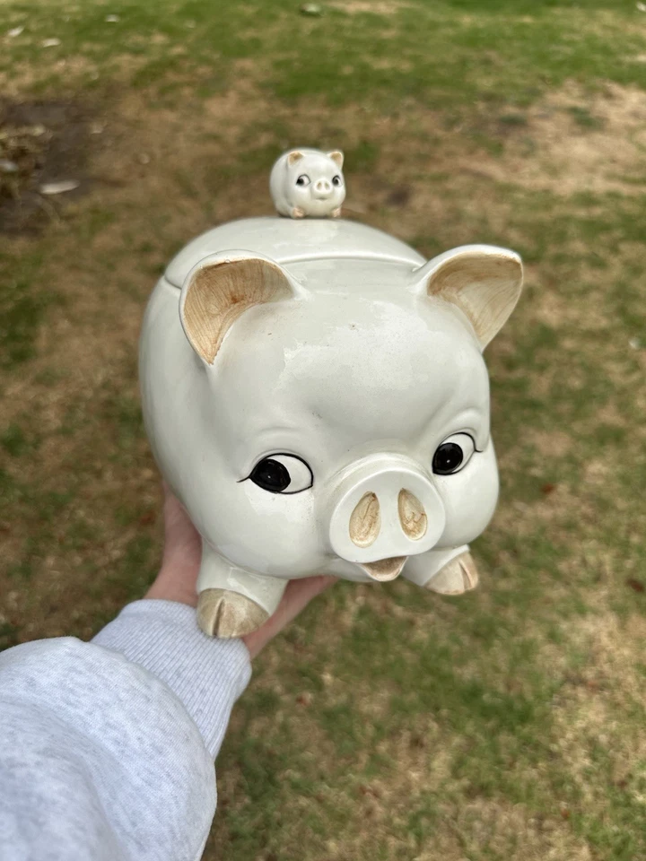 Vintage Pig cookie jar Made In Japan - image 1 of 3