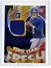 2025 Panini Donruss Optic - First Year Fresh Jaxson Dart Blue Hyper (MEM, RC)