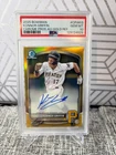 KONNOR GRIFFIN 2025 Bowman Chrome Prospect Auto TRUE GOLD Refractor /50 PSA 10