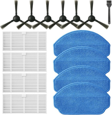 #ad Value Replacement Parts for ZCWA amp; MAMNV BR151 6 Brushes 4 Filters amp; Mop Pads $18.99